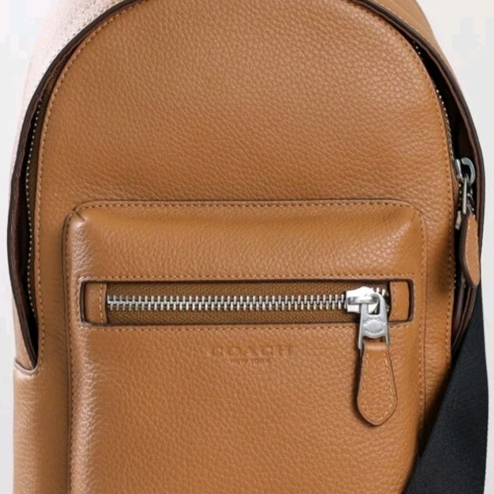 Coach Tan Leather Backpack